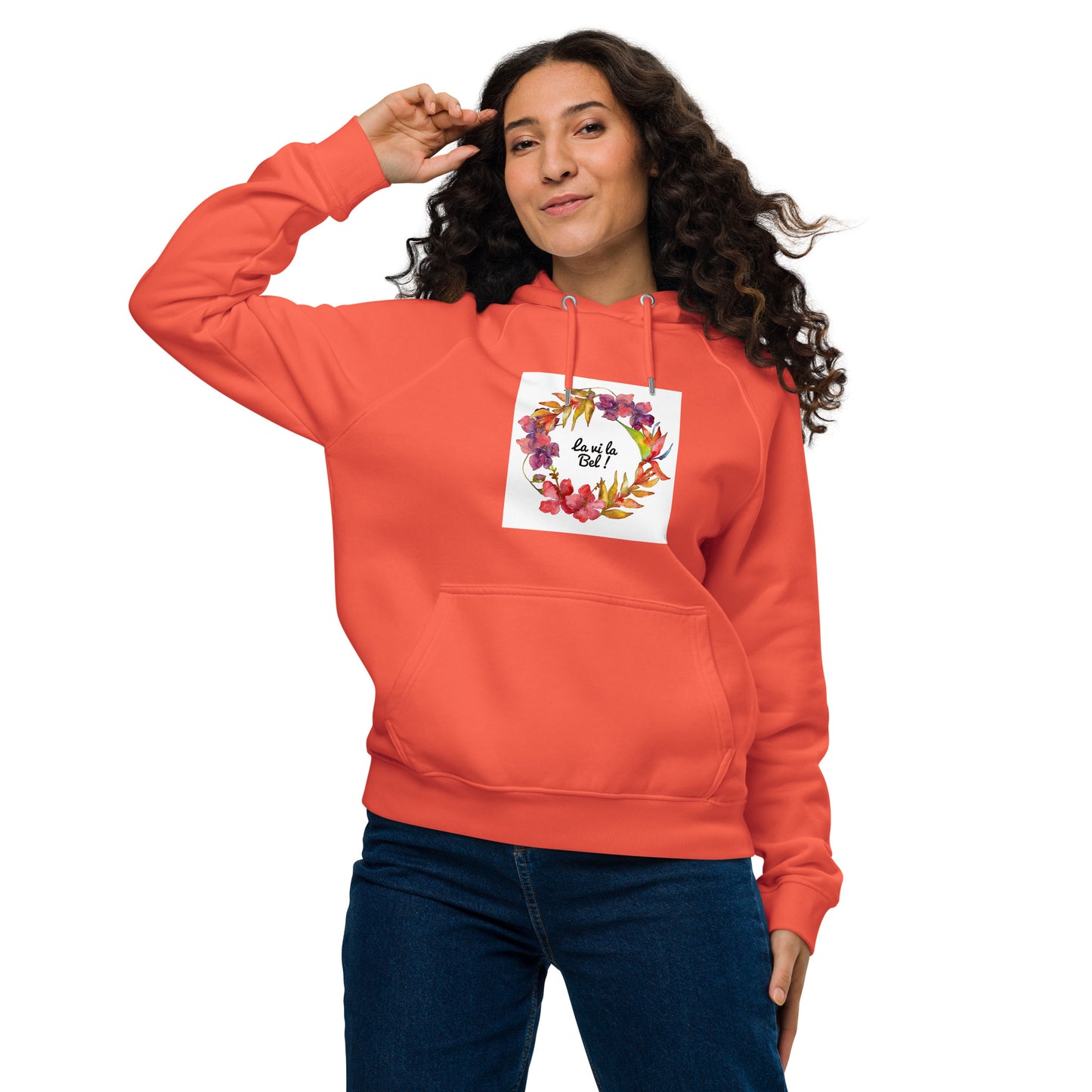 Sweat à capuche écologique Raglan unisexe