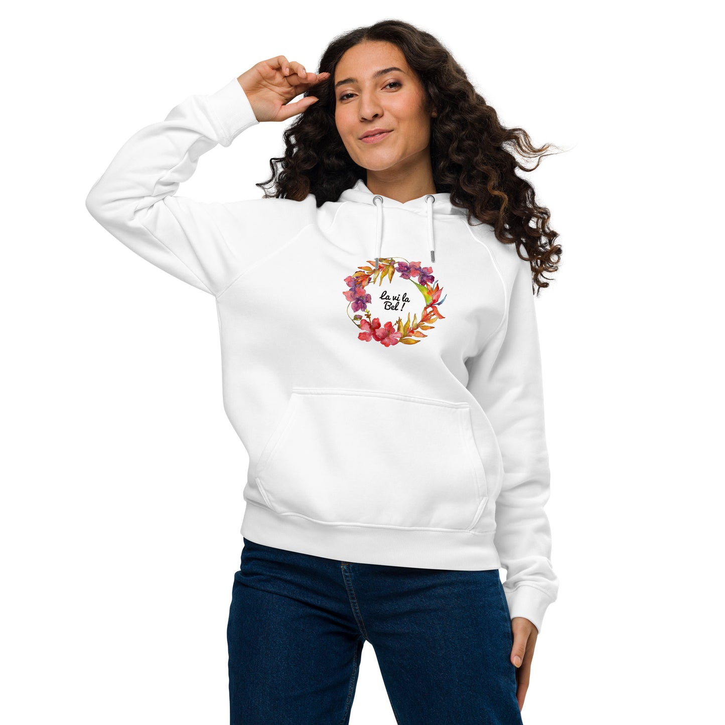 Sweat à capuche écologique Raglan unisexe